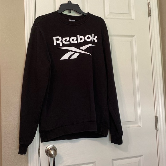 Men’s Black Reebok Sweatshirt Large - Picture 1 of 3